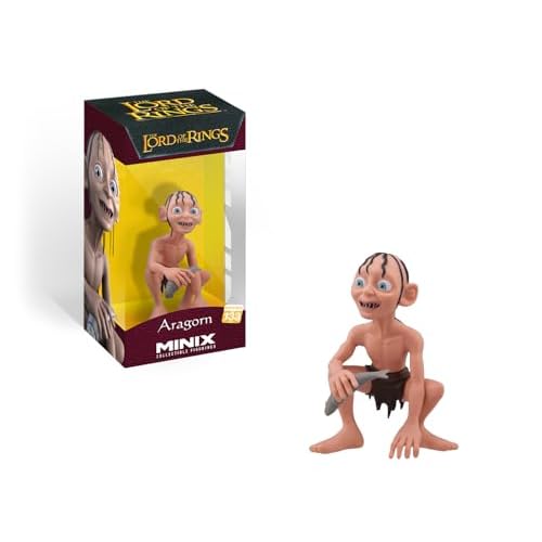 MINIX Figura Gollum El Señor de los Anillos (12 cm) MN16563: Coleccionable para Exhibición. Estatua Detallada y Premium. Regalo Ideal para niños y Adultos, Fans del Cine y coleccionistas.