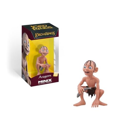 MINIX Figura Gollum El Señor de los Anillos (12 cm) MN16563: Coleccionable para Exhibición. Estatua Detallada y Premium. Regalo Ideal para niños y Adultos, Fans del Cine y coleccionistas.
