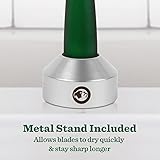 Bulldog Mens Skincare and Grooming Original Recycled Glass Handle Razor with Razor Stand - Image 4