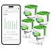 Produktbild GreenSun WLAN Steckdose mit Strommessung Smart Life APP - Stromzähler für Steckdose Stromverbrauch Energiekostenmesser Zeitschaltuhr Sprachsteuerung Nicht Kompatibel mit VeSync 4PC