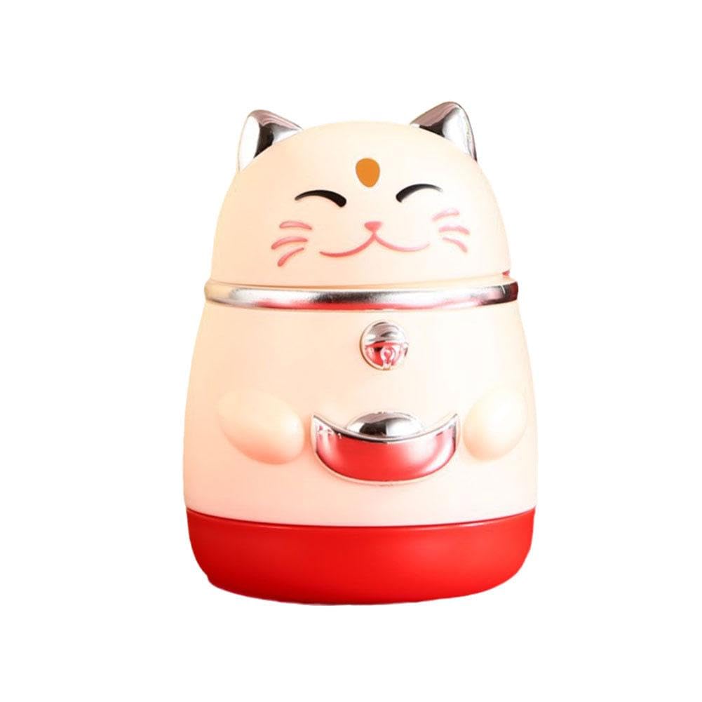 PandaXun Creative Toothpick Holder Toothpick Dispenser,Automatic Cute Cat Shape Toothpick Dispenser,Plastic Fruit Pick Storage Box Container for Home