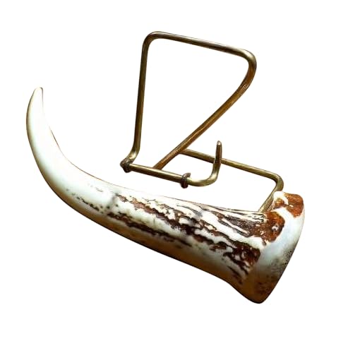 北海道紋別市 蝦夷鹿角スマホスタンド 鹿角クラフト