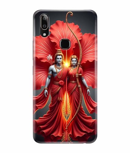 Image of Lord Ram with Sita MATA Printed Hard Back Case Cover & Compatible for Vivo V9 / Vivo V9 Pro (Multicolor) - D1806