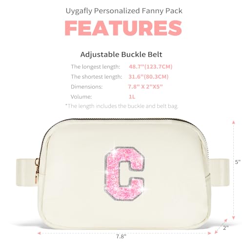 Image of Uygafly Gift for Teen Girls Kids Daughter Her - Birthday Gifts for 3 4 5 6 7 8 9 10 11 12 13 Year Old Girls,Fanny Pack Crossbody Bag Purse Belt Bag Cute Trendy Stuff | Cream,C