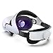 SiWiQU [2022 aktualisiert] Verstellbarer Elite Strap für Oculus Quest 2/Meta, Ersatz für Quest 2 Head Strap Kopfband, um Reduzieren Kopf Druck und verbessern Komfort in VR (Headset Nicht enthalten)