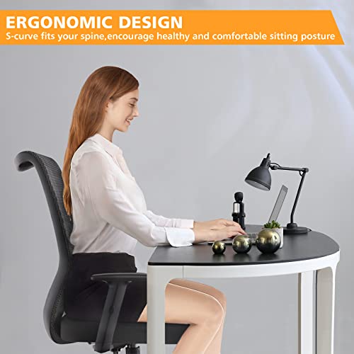 ETasker Ergonomic Office Chair Home Office Desk Chairs with Adjustable Arms, Breathable Mesh