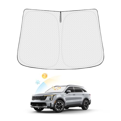 Canvcle Windshield Sun Shade for Kia Sorento 2021-2025 2026 Accessories Thicken 6-Layer Front Window...