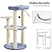 Topeakmart 35in Cat Tree Cat Tower Furniture w/Dangling Ball Platform Perch and Scratching Post for Kittens Cats