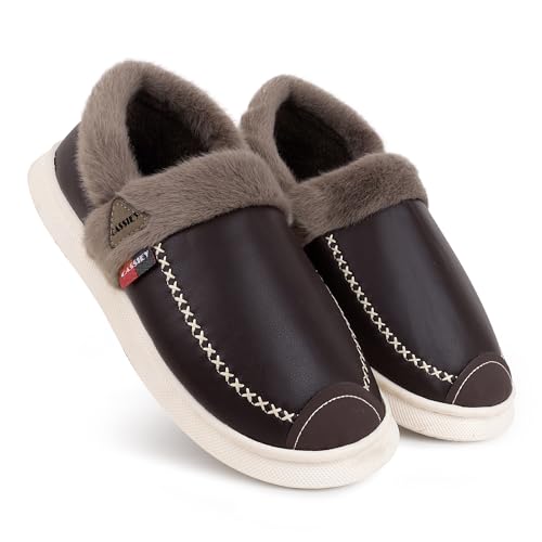 Image of CASSIEY Comfortable Indoor /Outdoor Winter Snow Boot |Men's Slip on Fur Shoes