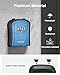 Puroma Key Lock Box, Portable Combination Lockbox Wall-Mounted Key Storage Box for House Keys, Resettable Code Safe Security Lock Box for Home, Office, Apartment Spare Key Storage (1 Pack, Blue)