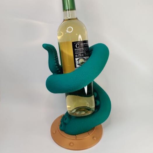 Genérico Soporte para Botellas de Vino con Forma de Tentáculo