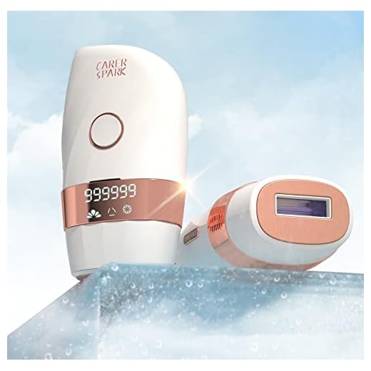 CARER SPARK IPL Depiladora de Luz Pulsada, Depilación Láser Profesional e Indolora con Función de Enfriamiento, 2 Modos de Flash y 5 Niveles de Energía para Todo el Cuerpo Mujeres Hombres