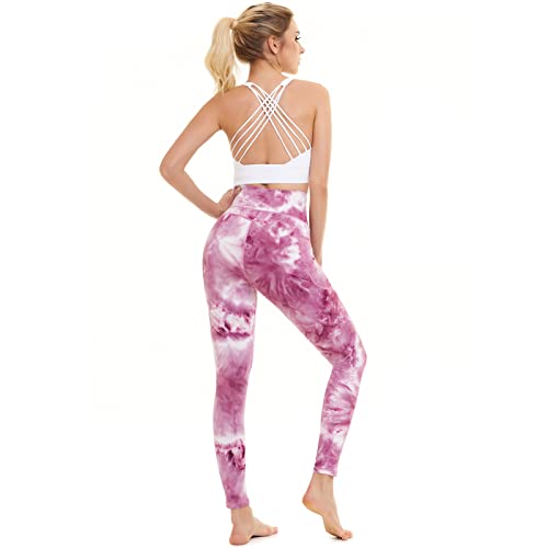 Image of iniber High Waisted Yoga Pants with Pockets for Women 4-Way Stretch Soft Running Workout Leggings Athletic Yoga Pants
