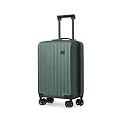 CabinFly Cruisair Cabin Suitcase 22 x 14 x 9 inches Expandable Luggage 4 Wheels Spinner, TSA Lock, Green