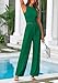PRETTYGARDEN Women's Summer 2 Piece Loungewear Set Cropped Tank Top Wide Leg Sweatpants Tracksuit Casual Outfits (Green,Large)