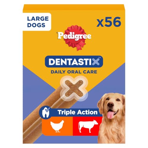 Pedigree Dentastix Snack Dental para la Higiene Oral de Perros Grandes (1 Pack de 56ud)