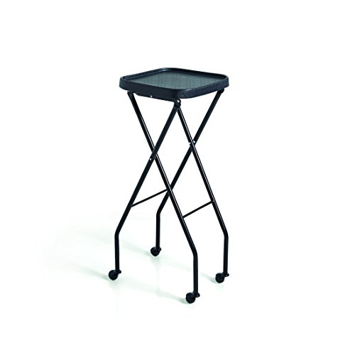 Standish Salon Goods Folding Salon Tray, Salon Trolley, Tattoo Cart Rolling Tray