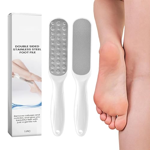 Removedor de callos para raspador de pies, raspador de pies de acero inoxidable - Limpiador de callos para pies,Herramienta portátil para el cuidado de los pies, eliminación de callos para mujeres, ho