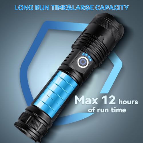 Sigoobal M110 Flashlights High Lumens, 990000 Lumens Led Flashlight Rechargeable, 5 Modes, Adjustable Beam & 12H Running Time thumb #2