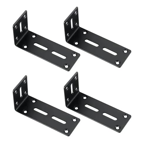 4 Piece Black Right Angle Corner Bracket