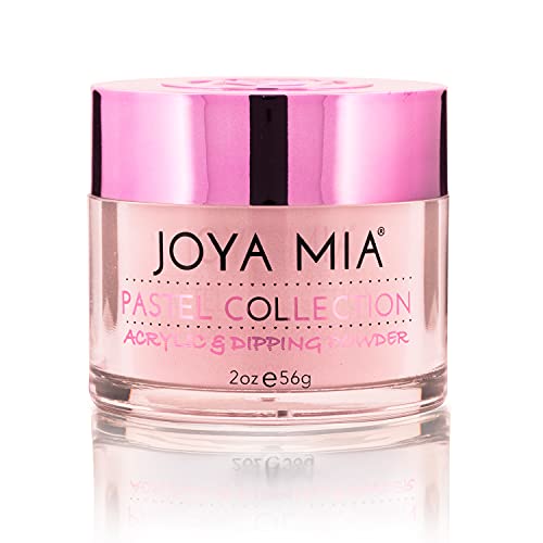 JOYA MIA Acrylic Dip Powder Pastel colors collection Professional Acrylic Dipping Powder Collection Nail art long lasting simply apply 2oz jars (PSL-DP10)