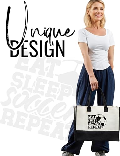Bolso Tote de Lona con Cierre Superior para Mujer miniatura 2
