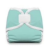 Thirsties Diaper Cover with Hook and Loop, Aqua, Medium