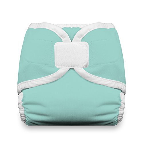 Thirsties Cloth Diaper Cover- Hook & Loop - Aqua - Medium