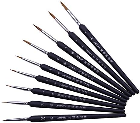 23-teiliges Pinselset Für Acryl & Aquarell - Mit Aufbewahrungsrolle