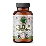 Calcium Hydroxyapatite 250 mg - 120 Vegan Capsules by Pure Lab Vitamins - Calcium Hydroxyapatite is an organically-Bound Complex of What’s Naturally Part of The Bone Matrix Made in Canada