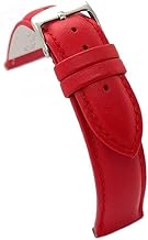 diloy Classic Leather Watch Strap - Smooth Cow Leather Stitched Domed Steel Buckle - Sizes 8mm, 10mm, 12mm, 14mm, 16mm, 18mm, 19mm, 20mm, 22mm, 24mm 30mm 2