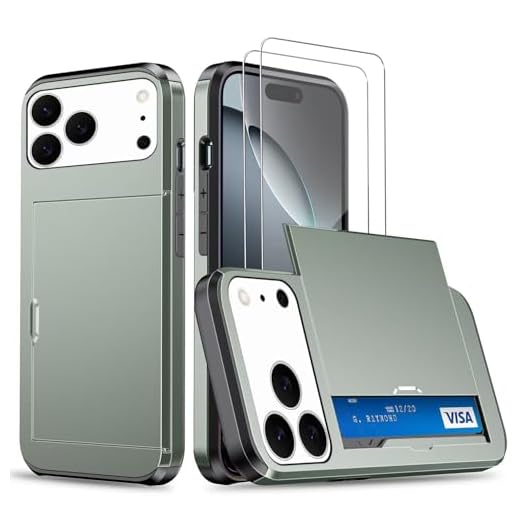 Coque Portefeuille pour Samsung Galaxy S8 Plus avec Protection écran, Étui de Protection Téléphone Double Couche Antichoc, Fente Cachée Coulissante, Antichoc TPU+PC Housse Portefeuille -Vert Militaire