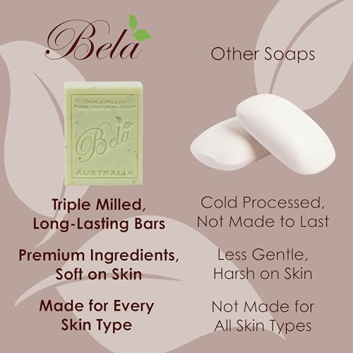 Bela Triple Milled Pure Natural Soap Bars - French Pear thumb #3