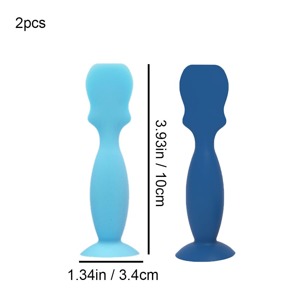 Silicone Diaper Cream Spatula 3 Pack Soft Silicone Applicator with Suction Base Butt Paste Spatula Safe High Temperature Washable Easy to Use Ideal Diaper Cream Applicator for Care