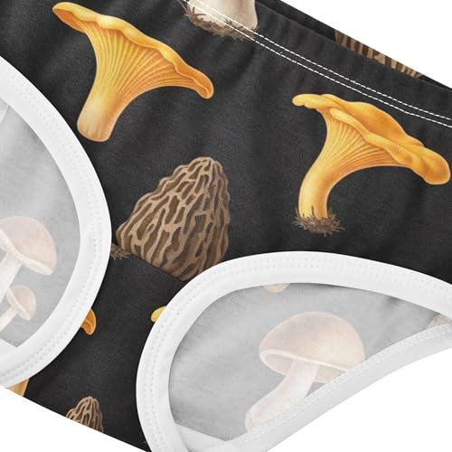Pattern Toddler Girls Underwear 2t Cotton Panties for Girl Cartoon Mushrooms Chanterelles Undies Kids Briefs4