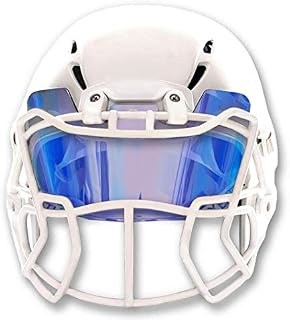 EliteTek Blue Football Visor for Helmet Tinted - Fits Kids/Youth & Adult