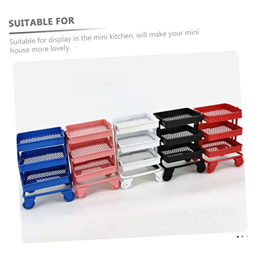 IMIKEYA Casa De Boneca Decoração Em Miniatura Carrinho De Rolamento Mini Brinquedos Para Crianças Ca