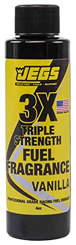 JEGS Vanilla Fuel Fragrance | 4 Ounce Bottle | Compatible With Gasoline, Alcohol, Methanol, Nitromethane, and Diesel Fuels
