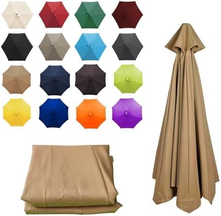 Toldo de repuesto para sombrilla de patio premium repelente al agua con filtro UV solar