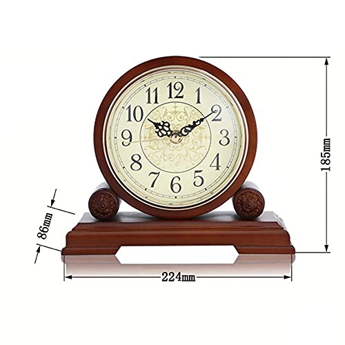 Reloj de repisa de madera sin cables para decorar sin enchufes 5