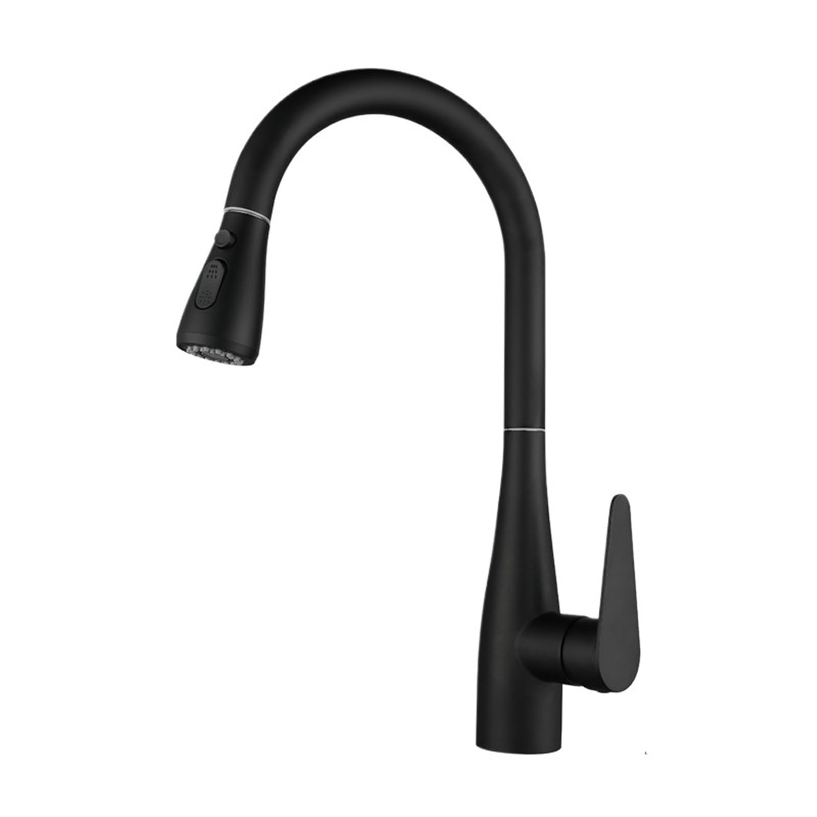 Rrypbovg Black Pull Out Faucet Kitchen Faucet, Stainless Steel Pull-Out, Vegetable Basin Sink Hot And Cold(,G1/2)