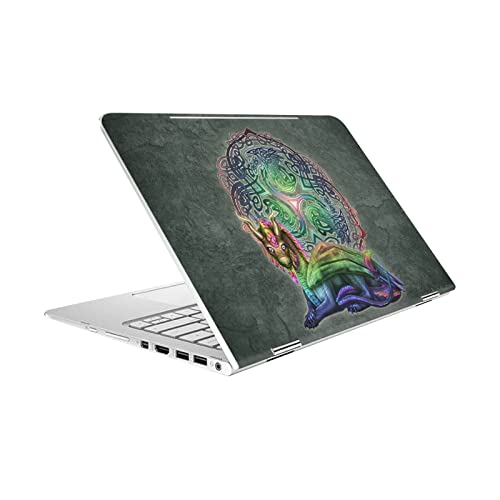 Skin vinyle HP Spectre Pro X360 G2 anti rayures dragon celtique