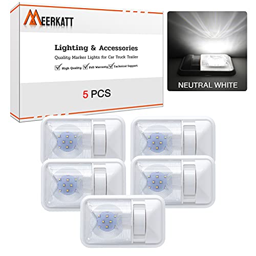 image for Meerkatt 8.3 Inch 5 Pcs Neutral White 24 LED Ceiling Single Dome Inter