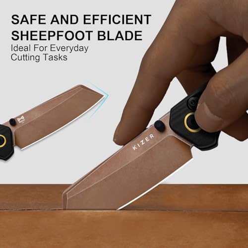 Image of Kizer Madrac EDC Pocket Knife, 3.06 inch D2 Blade, Thumb Stud, Clutch Lock