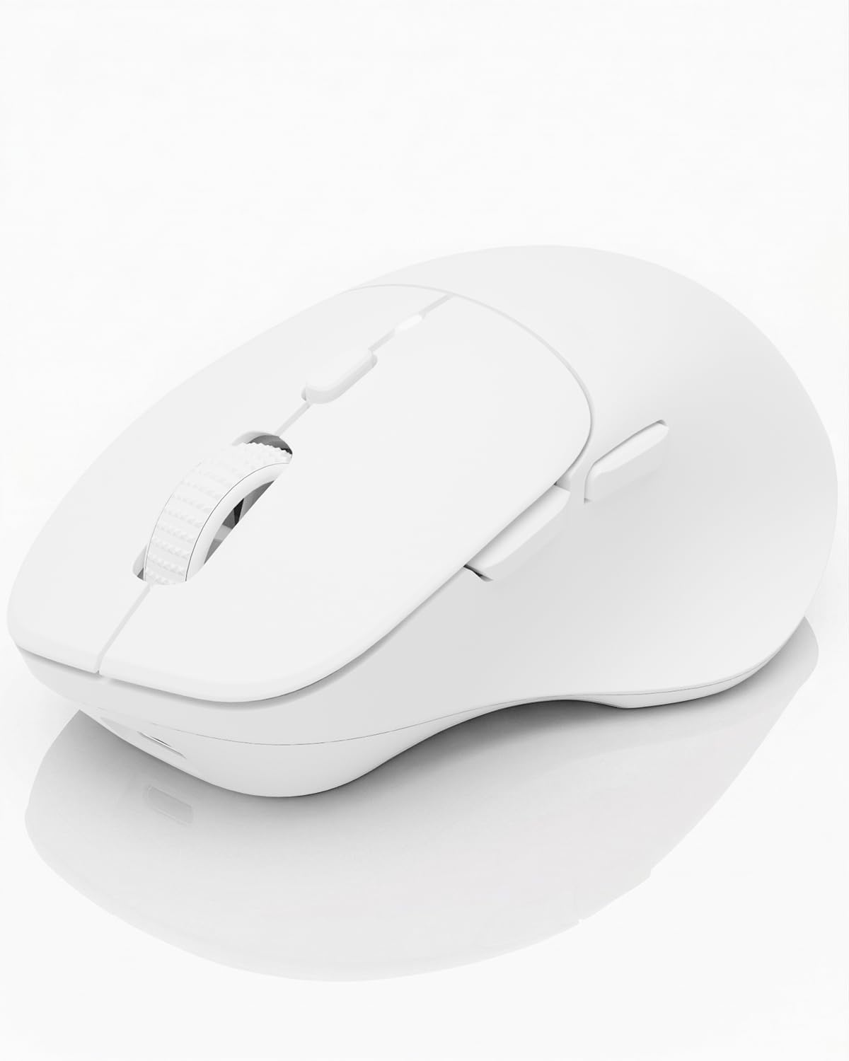 DAREU Wireless Mouse for Small to Medium Sized Hands, Silent Click, USB-C Rechargeable Wireless Mouse, Computer Mouse with 6 Buttons, [USB+BT1+BT2] 3 Devices for Laptop, PC, iPad, Mac - Pink