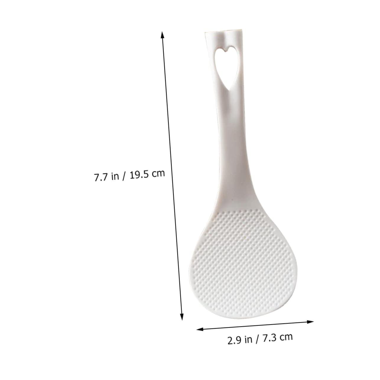 COLLBATH 6pcs Non Stick Rice Spoons Ergonomic Kitchen Plastic Rice Paddle for Easy Serving and Cooking for Home Hotel and Restaurant Use