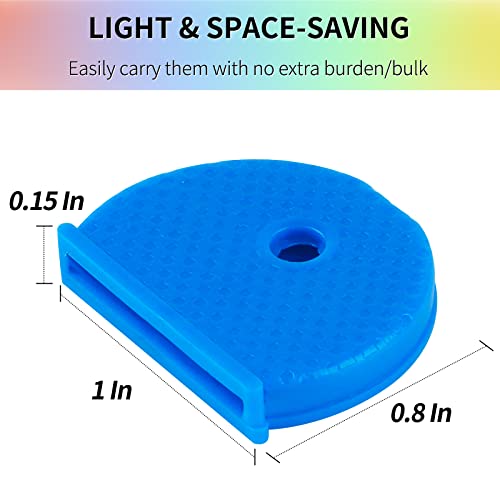 Uniclife Key Cap Rings, 50 Pack, 8 Assorted Colors Key Identifier Tag Covers #TOP4