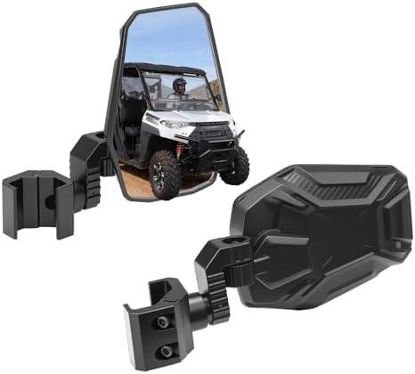 KEMIMOTO UTV Side Mirrors, UTV Rearview Mirrors Fit for Windshiel...