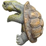 Gartenschildkröten-Dekostück aus Kunstharz für Terrassen, Pools und Landschaftsbereiche, mit detaillierter Formgebung und stabiler Basis