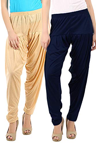 Image of Buy That Trendz Patiala Salwar for Women Viscose Patiala Pant Combo